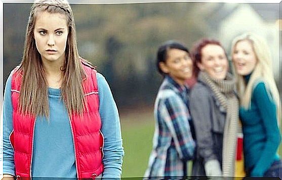 Girl feeling like she's not in front of the right people