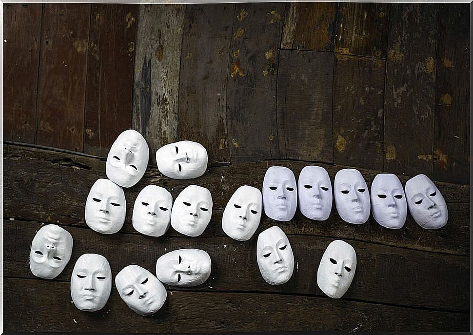 Masks representing symbolic interactionism