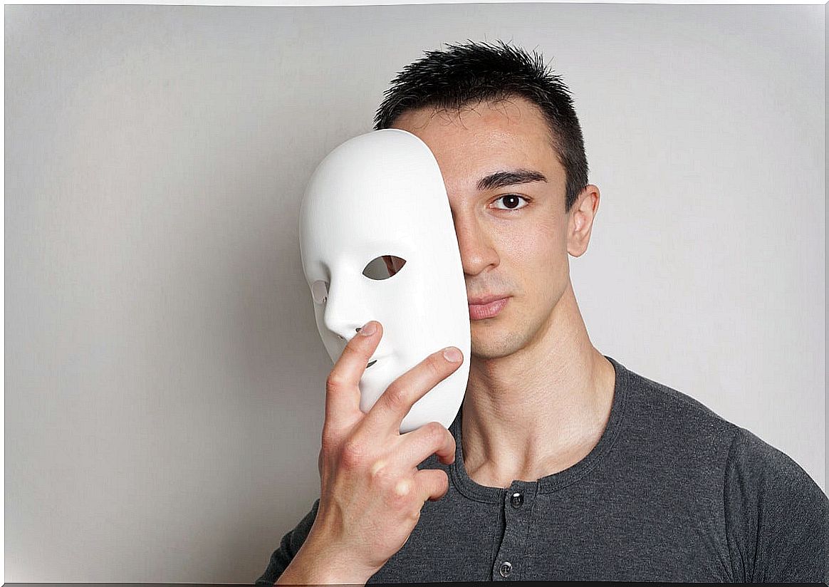 Man with mask